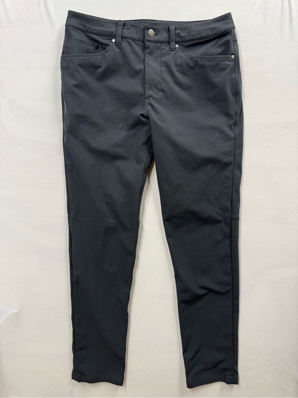 Lululemon Commission Slim-Fit Pant Mens 30x30 Charcoal Gray Warpstreme LM5AD9S